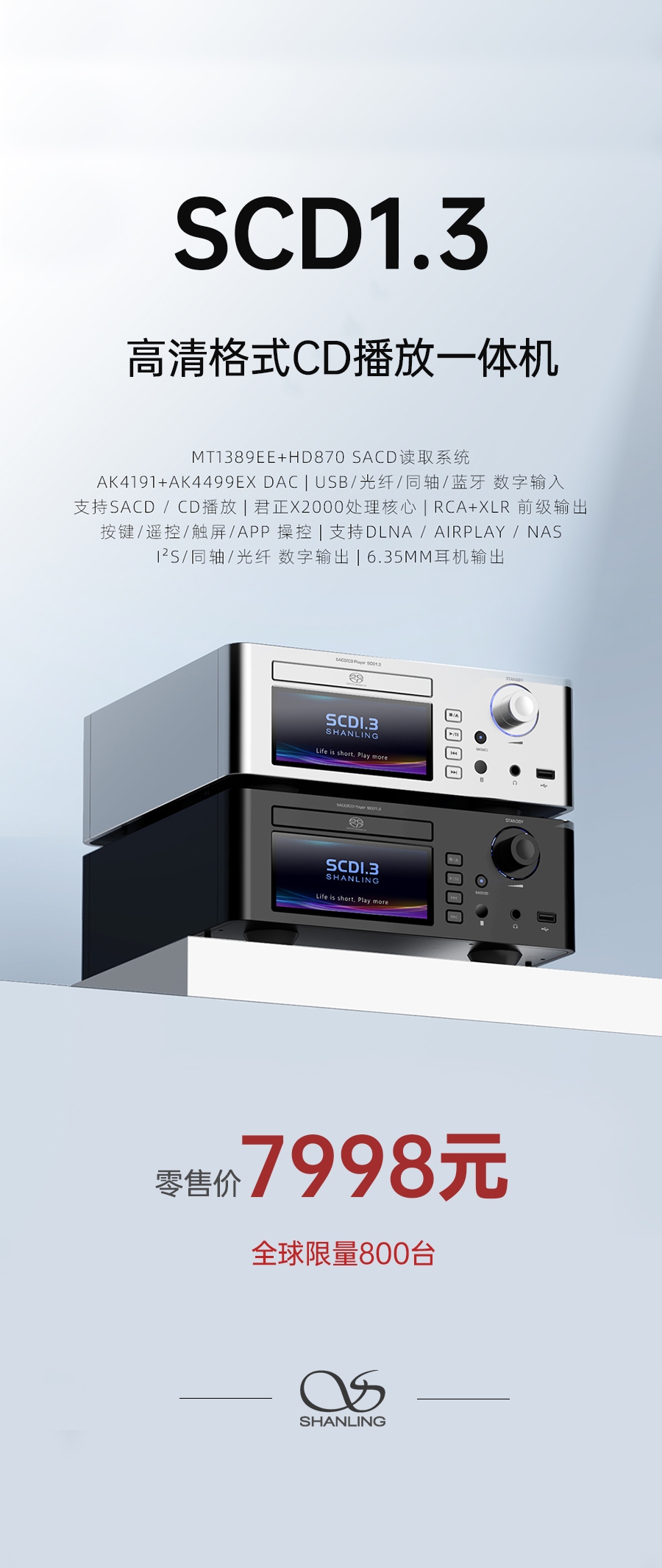 高清世界，由此開啟 | SCD1.3 高清格式SACD播放機重磅上市